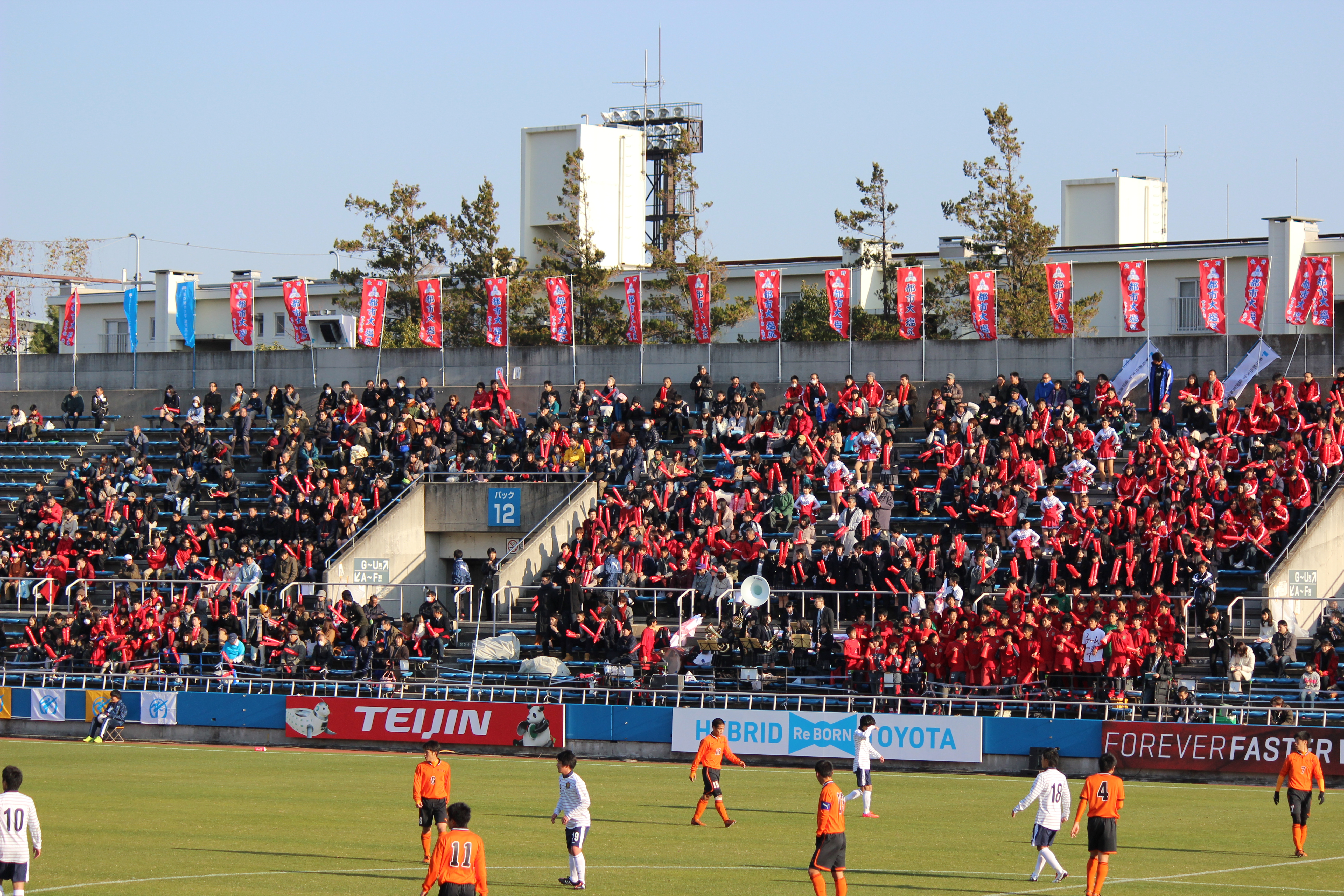 14 12 31 1 高校選手権 都市大塩尻対高川学園 通勤準急スタジアム行き３