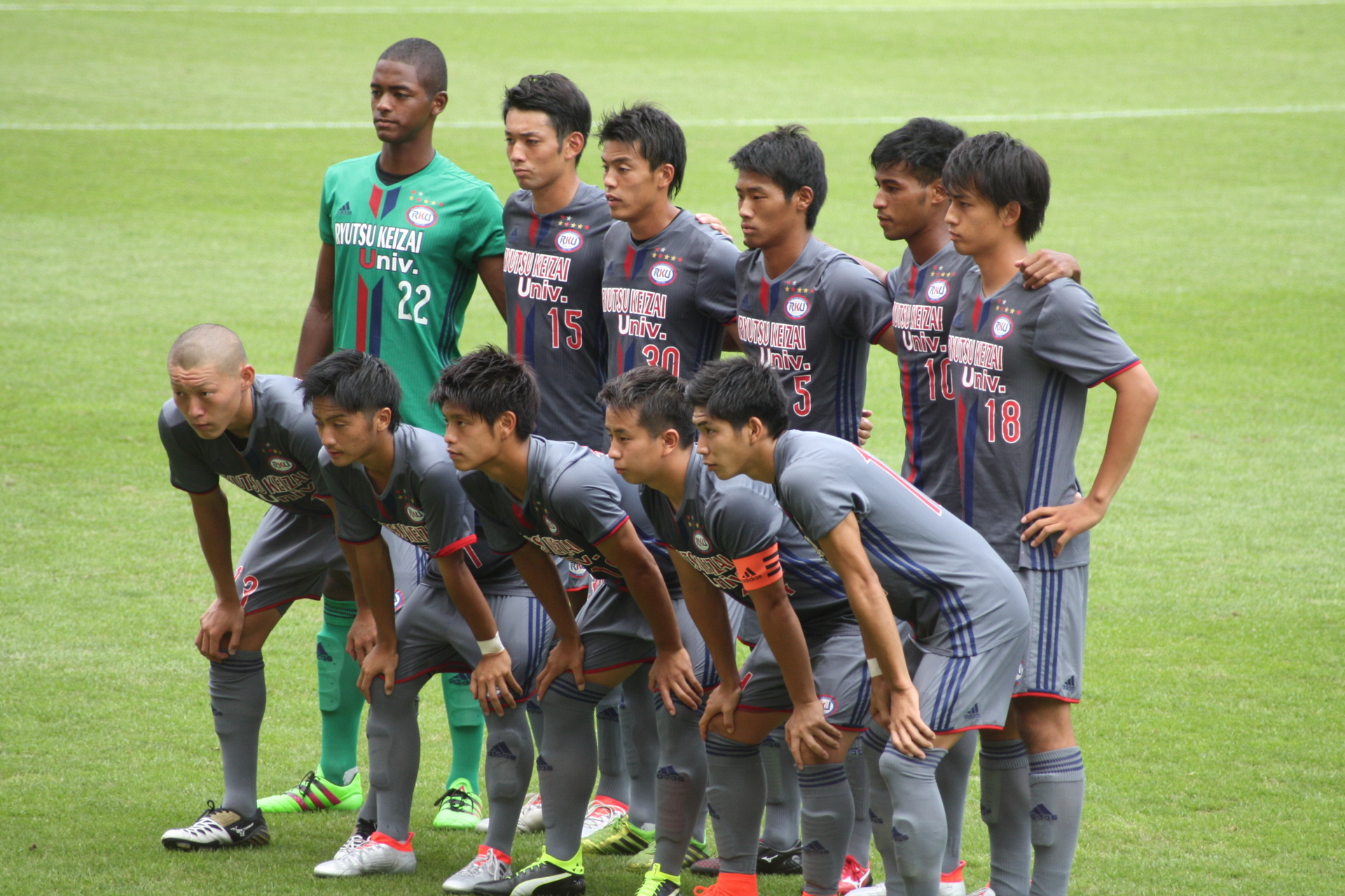 16 8 21 茨城県サッカー選手権 流経大対筑波大 通勤準急スタジアム行き３