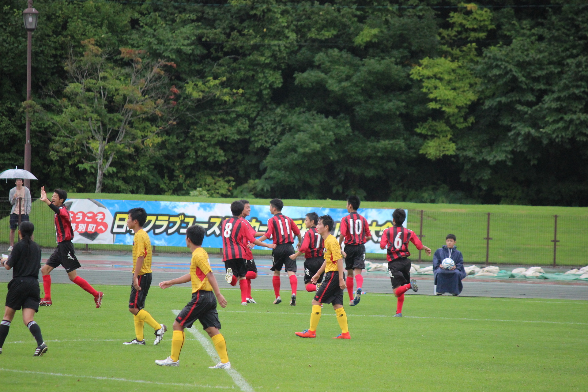 19 8 16 1 U 15クラ選 札幌u 15対レノヴェンスオガサ 通勤準急スタジアム行き３