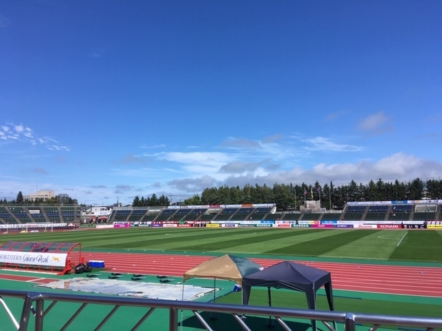 札幌厚別公園陸上競技場 通勤準急スタジアム行き３